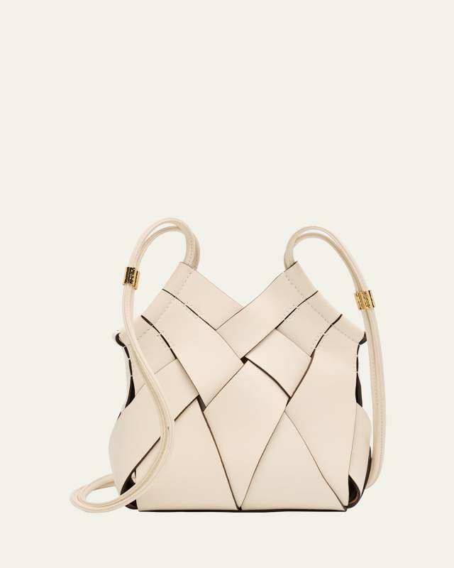 Charlotte Woven Leather Crossbody Bag
